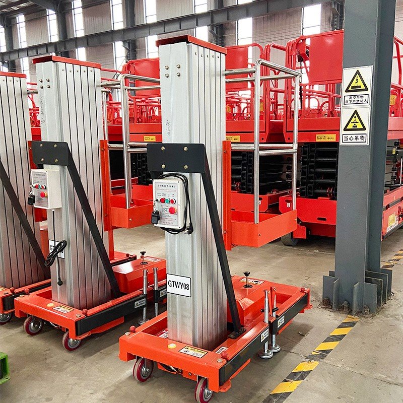 Aluminum Alloy Single Mast Man Lifts suppliers