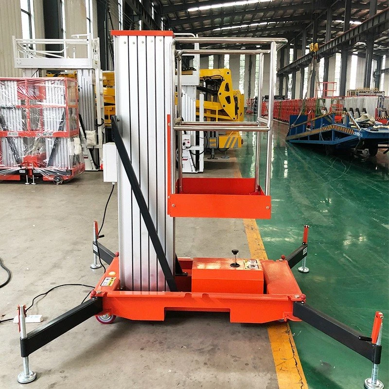 Aluminum Alloy Single Mast Man Lifts price