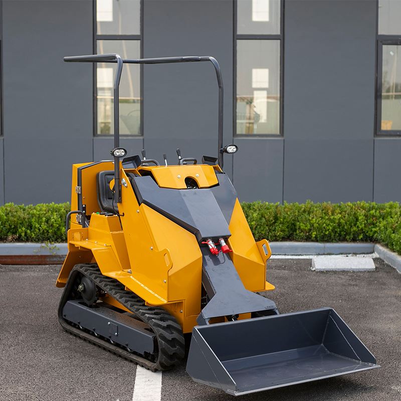 Šmykom riadený nakladač s gumenou páskou